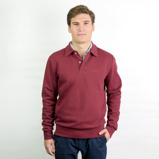 POLO FELPA BURDEOS