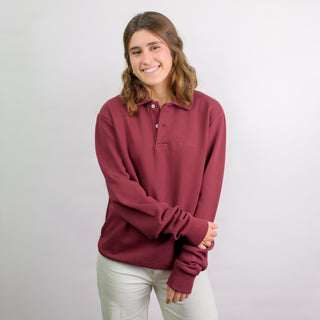 POLO FELPA BURDEOS