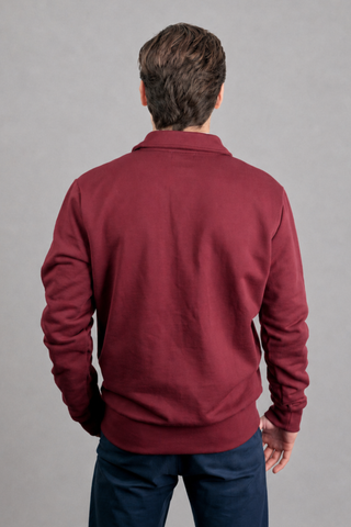 POLO FELPA BURDEOS
